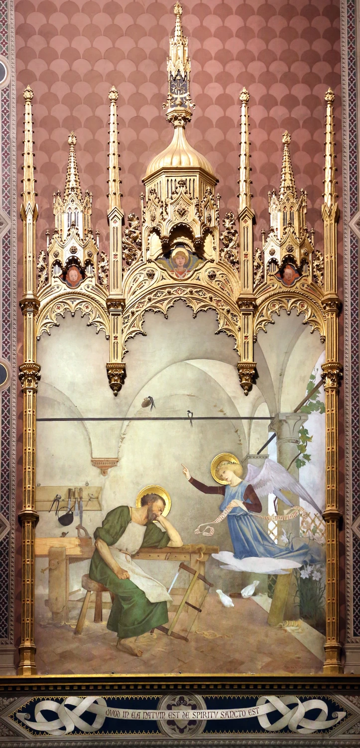 13-Modesto Faustini - decorazione plastico. Sogno di Giuseppe - Santuario della Santa Casa di Loreto